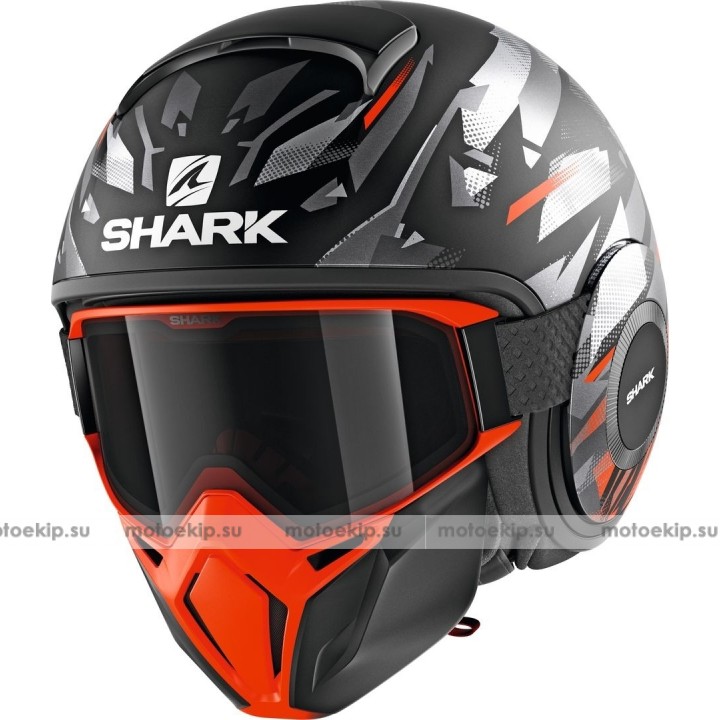 Шлем открытый Shark Street-Drak Kanhji Mat