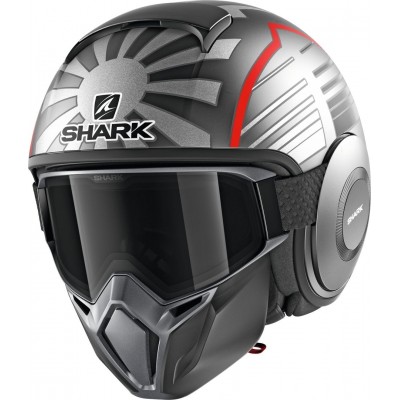 Шлем открытый Shark Street-Drak Replica Zarco Malaysian GP Mat