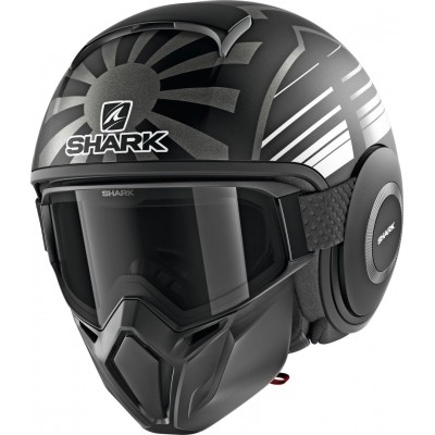 Шлем открытый Shark Street-Drak Replica Zarco Malaysian GP Mat