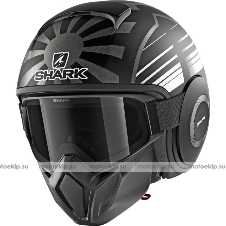 Шлем открытый Shark Street-Drak Replica Zarco Malaysian GP Mat
