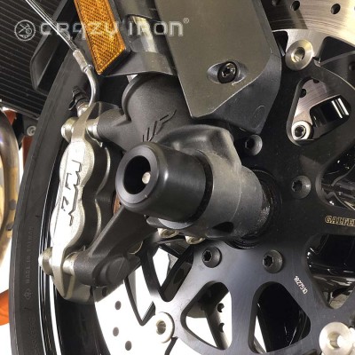 Слайдеры KTM Duke 790 в ось переднего колеса