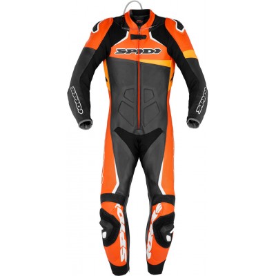 Spidi Race Warrior Pro Один мотоцикл кожаный костюм перфорированные