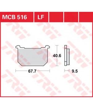 LUCAS TRW Тормозные колодки для мотоцикла MCB516