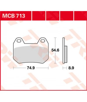 LUCAS TRW Тормозные колодки для мотоцикла MCB713
