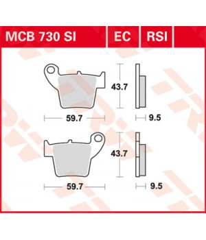 LUCAS TRW Тормозные колодки для мотоцикла MCB730SI