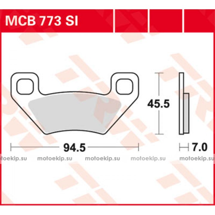 LUCAS TRW Тормозные колодки для мотоцикла MCB773SI