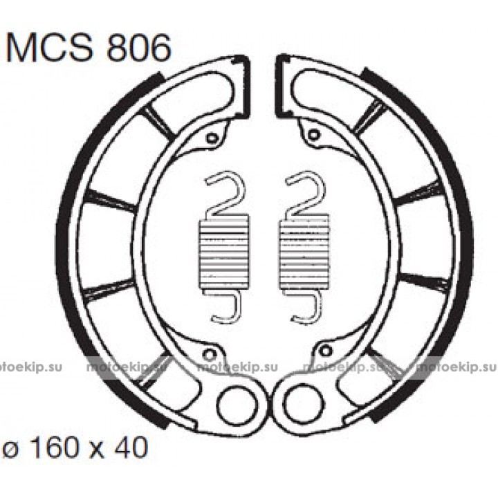 LUCAS TRW Тормозные колодки для мотоцикла MCS806