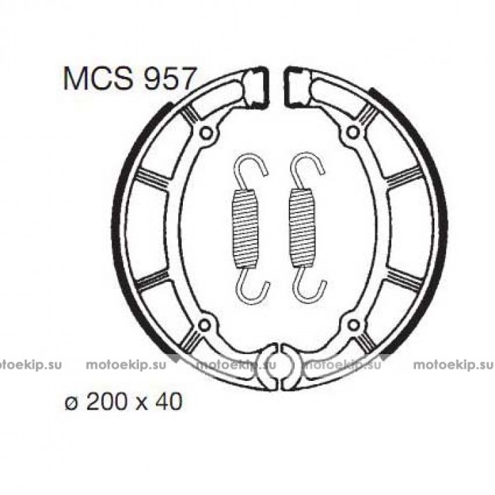 LUCAS TRW Тормозные колодки для мотоцикла MCS957