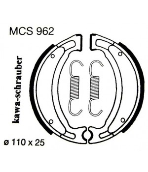 LUCAS TRW Тормозные колодки для мотоцикла MCS962