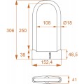 Kovix KSU 250 Скоба Замок
