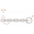 Kovix KCH10 + KHL69 120cm Замок цепи