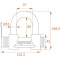 Kovix KCH10 + KHL69 120cm Замок цепи