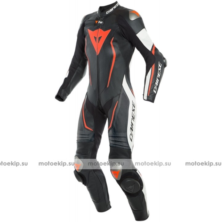 Dainese Misano 2 Lady D-Air® Airbag Один кусок перфорированная Кожа костюм дамы мотоцикл