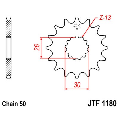 JTF1180.18 Звезда передняя 530