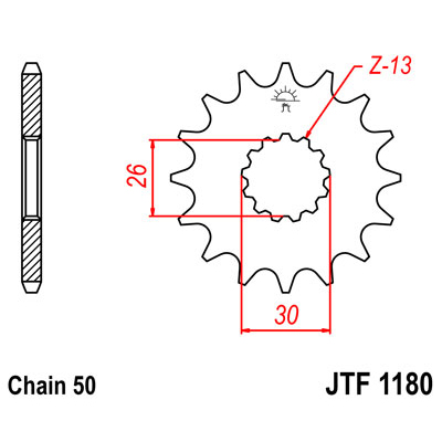 JTF1180.19 Звезда передняя 530