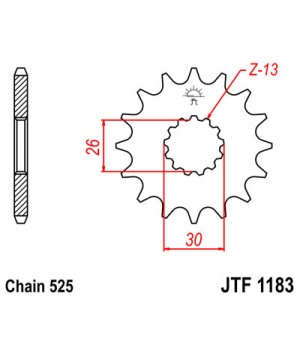 JTF1183.18 Звезда передняя 525