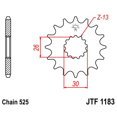 JTF1183.18 Звезда передняя 525