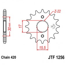 JTF1256.15 Звезда передняя 420
