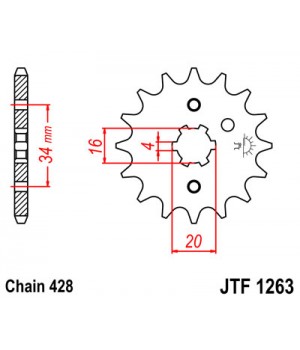 JTF1263.14 Звезда передняя 428