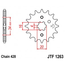 JTF1263.15 Звезда передняя 428