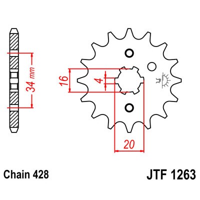 JTF1263.15 Звезда передняя 428