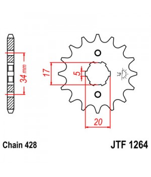 JTF1264.14 Звезда передняя 428