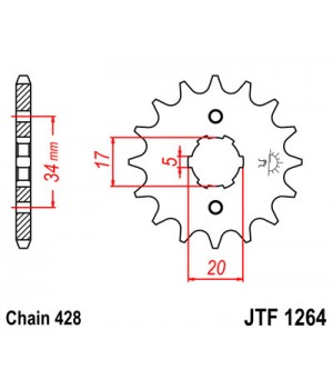 JTF1264.15 Звезда передняя 428