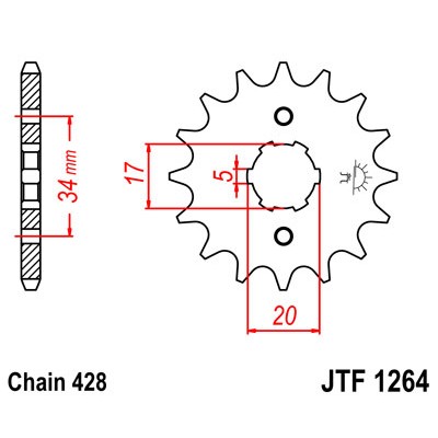 JTF1264.16 Звезда передняя 428