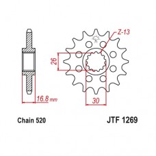 JTF1269.17 Звезда преедняя 520