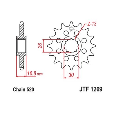 JTF1269.17 Звезда преедняя 520