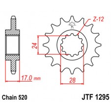 JTF1295.15 Звезда передняя 520