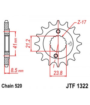 JTF1322.13 Звезда передняя 520