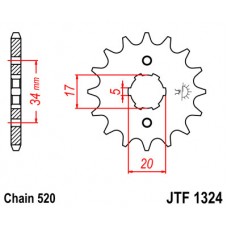 JTF1324.14 Звезда передняя 520