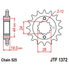 JTF1372.17 Звезда передняя 525