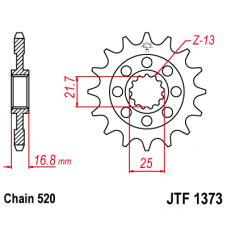 JTF1373.15 Звезда передняя 520