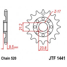 JTF1441.15 Звезда передняя 520