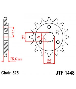 JTF1448.15 Звезда передняя 525