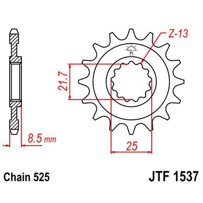 JTF1537.18 Звезда передняя 525