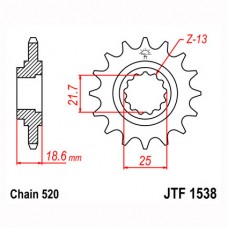 JTF1538.15 Звезда передняя 520