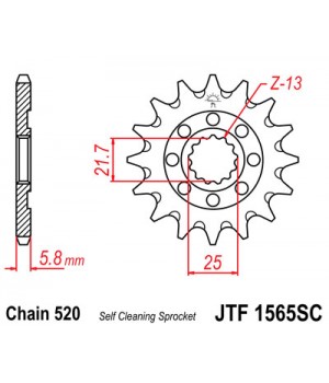 JTF1565.13SC Звезда передняя 520 (самоочистка)