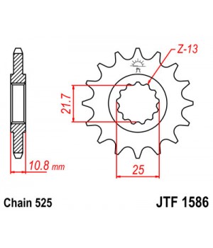 JTF1586.15 Звезда передняя 525