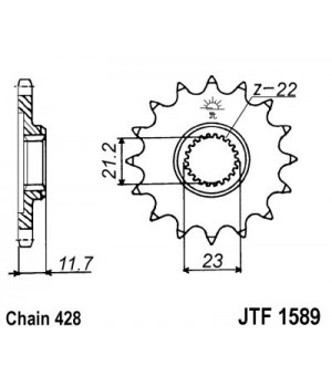 JTF1589.19 Звезда передняя 428