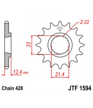 JTF1594.15 Звезда передняя 428