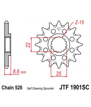 JTF1901.13SC Звезда передняя 520 (самоочистка)