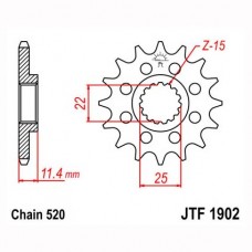 JTF1902.14 Звезда передняя 520