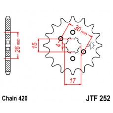 JTF252.16 Звезда передняя 420