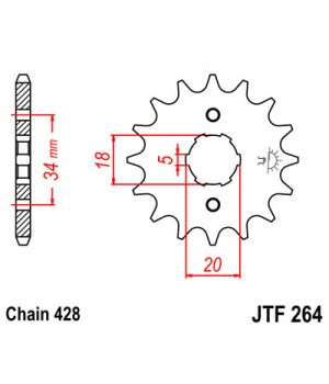 JTF264.15 Звезда передняя 428