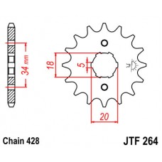 JTF264.16 Звезда передняя 428