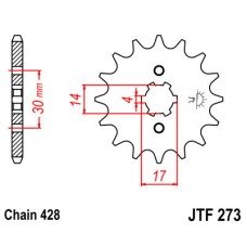 JTF273.14 Звезда передняя 428