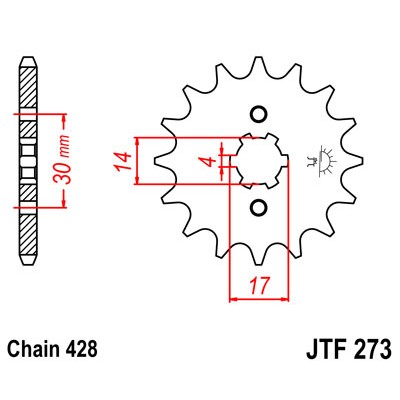 JTF273.14 Звезда передняя 428